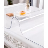 Клеенка прозрач. гиб стекло Dekorelle нарезка 100*70см*0,8мм*15  2872