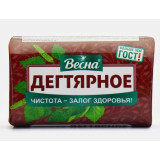 Мыло твердое Весна Дегтярное 90гр*72  4019