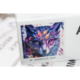 Алмазная живопись без рамы 25х25 АК-2020036 волк