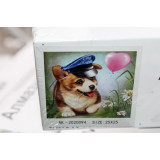 Алмазная живопись без рамы 25х25 АК-2020094 собака