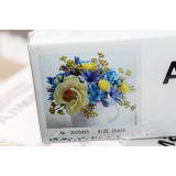 Алмазная живопись без рамы 25х25 АК-2020095 букет цветов