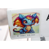 Алмазная живопись без рамы 25х25 АК-2020017 дракон