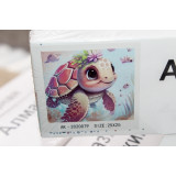 Алмазная живопись без рамы 25х25 АК-2020079 черепаха