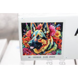 Алмазная живопись без рамы 25х25 АК-2020020 собака