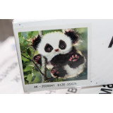 Алмазная живопись без рамы 25х25 АК-2020041 панда