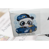 Алмазная живопись без рамы 25х25 АК-2020044 панда в авто