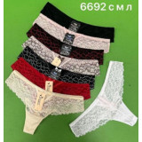 Стринги жен (S-L) (прод по3) 6692 красный