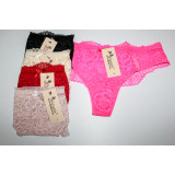 Стринги жен (S-L) (прод по3) 6531 беж