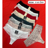 Стринги жен (L-2XL) (прод по 3) 6696 пудра