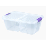 Контейнер д/продуктов  двухсекционный 12л (Прозрачный) 3077