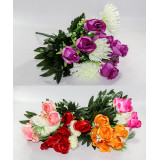 Букет цветов искусств. №801 D=6см (10 цветков) L 55см (уп. 10 Цена за уп!)