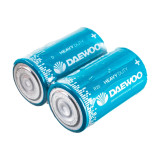 Батарейка DAEWOO солевая D R20 Heavy Duty Shrink-2 (прод по 2)2*24*288  9453