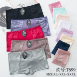 Плавки-шорты жен (XL-3XL) (прод по 6) T699 фиолет