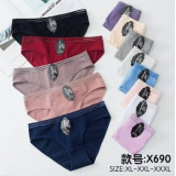 Плавки жен (XL-3XL) (прод по 6) Х-690 черный