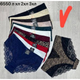 Плавки жен (XL-3XL) (прод по 3) 6550 черный