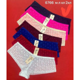 Плавки жен (M-2XL) (прод по 3) 6766 молочн