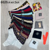 Стринги жен  (L-2XL) (прод по 3) 6525 зеленый