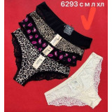 Плавки жен (S-L) (прод по 3) 6293 черный