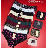 Плавки жен (M-2XL) (прод по 3) 6755 черный