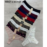 Стринги жен  (S-L) (прод по 3) 6601 синий