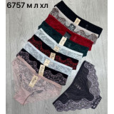 Плавки жен (M-XL) (прод по 3) 6757 черный