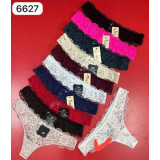 Стринги жен  (S-L) (прод по 3) 6627 зеленый