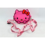 Сумка детс. силикон Kitty (12х8) малина
