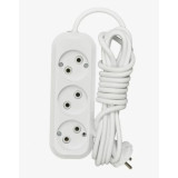 Удлинитель D-11-3W-1,5м 3ГН/10А/250В/2200Вт/ПВС 2х1,01мм/1,5м без заземления 1151