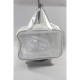 Косметичка силикон сетка (20х30) белая УЦЕНКА!!!