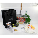 Набор д/пикника №3 (сумка,решетк,веер д/мангала,жидкость д/розжига,набор одн.посуды,зубочистк/штоп)