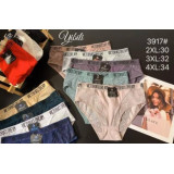 Плавки жен (2XL-4XL) (прод по 3) 3917 т. зеленый