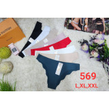 Плавки жен (L-2XL) (прод по 3) 569 красный