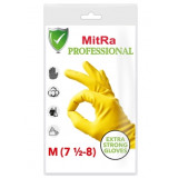 Перчатки латексные MITRA Professional ЖЕЛТЫЕ (M) 139210  3920