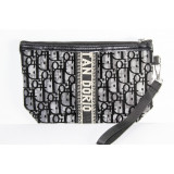 Косметичка жен сетка 1805 Dior (23х15) серая