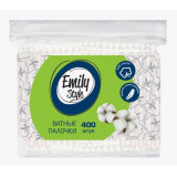 Ватные палочки Emily Style пакет 400шт с зиплоком *24  0532
