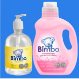 Детское мыло Bimbo аромат календулы 500мл 1703+Кондиционер для детского белья Bimbo  1л.3846
