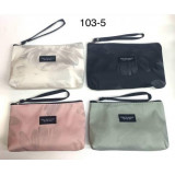 Косметичка жен 103-5 (18х14) Цветы зеленый