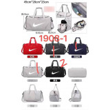 Сумка спорт 1908-1 (44х30) NIKE св.серый