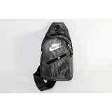Сумка-бананка муж W-138-1 NIKE (29х16) серая