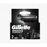 Кассета на станок Gillette MACH 3 BRIGHT GLOW CHARCOAL (уголь) 2шт *12 5282