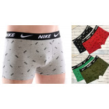 Боксерки муж NIKE принт (L-3XL) (прод по 12) 0081 черный