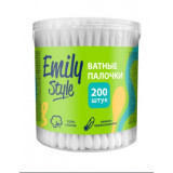 Ватные палочки Emily Style банка 200шт *24  6832