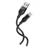 Кабель д/зарядки и передачи данных Smartbuy S72 TypeC черный, 3А 1м (iK-3112-S72b)*50 3454