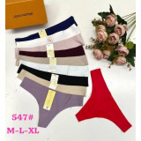 Стринги жен (M- XL) (прод по 3) 547 бордо