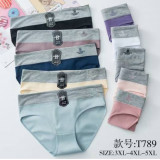 Плавки жен (3XL-5XL) (прод по 6) T789 черные