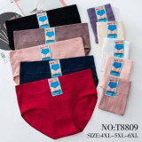 Плавки жен (4 XL-6XL)) (прод по 6) T8809 синие