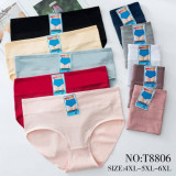 Плавки жен (4XL-6XL) (прод по 6) T8806 красные