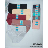 Плавки жен (4XL-6XL) (прод по 6) 8004 черные
