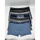 Боксерки муж Calvin Klein принт (L-3XL) (прод по 12) 00035 т.серый
