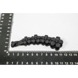 Заколка банан KP-4103 (прод по 12) черн